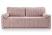 Schlafsofa >Grubs< in rosa, Cord - 225x96x93cm (BxHxT)