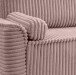 Schlafsofa >Grubs< in rosa, Cord - 225x96x93cm (BxHxT)