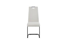 Freischwinger >Hanna< 2er Set in creme, Webstoff - 43x98x59cm (BxHxT)