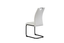 Freischwinger >Hanna< 2er Set in creme, Webstoff - 43x98x59cm (BxHxT)