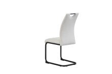 Freischwinger >Hanna< 2er Set in creme, Webstoff - 43x98x59cm (BxHxT)