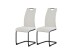 Freischwinger >Hanna< 2er Set in creme, Webstoff - 43x98x59cm (BxHxT)