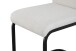 Freischwinger >Hanna< 2er Set in creme, Webstoff - 43x98x59cm (BxHxT)