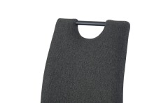 Freischwinger >Hanna< 2er Set in anthrazit, Webstoff - 43x98x59cm (BxHxT)