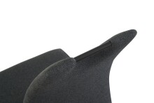 Freischwinger >Hanna< 2er Set in anthrazit, Webstoff - 43x98x59cm (BxHxT)