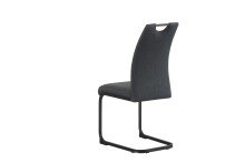 Freischwinger >Hanna< 2er Set in anthrazit, Webstoff - 43x98x59cm (BxHxT)