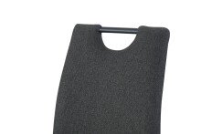Freischwinger >Hanna< 2er Set in anthrazit, Webstoff - 43x98x59cm (BxHxT)