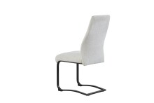 Freischwinger >Tina< 2er Set in creme, Strukturstoff - 43x98x59cm (BxHxT)
