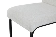 Freischwinger >Tina< 2er Set in creme, Strukturstoff - 43x98x59cm (BxHxT)