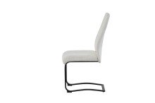 Freischwinger >Tina< 2er Set in creme, Strukturstoff - 43x98x59cm (BxHxT)