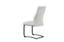 Freischwinger >Tina< 2er Set in creme, Strukturstoff - 43x98x59cm (BxHxT)