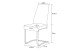 Freischwinger >Tina< 2er Set in creme, Strukturstoff - 43x98x59cm (BxHxT)