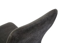 Freischwinger >Tina< 2er Set in anthrazit, Strukturstoff - 43x98x59cm (BxHxT)