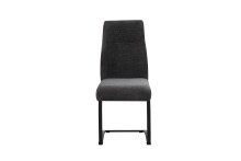 Freischwinger >Tina< 2er Set in anthrazit, Strukturstoff - 43x98x59cm (BxHxT)