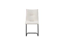 Freischwinger >Sonja< 2er Set in creme, Webstoff - 46x89x57cm (BxHxT)