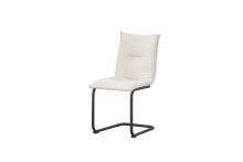 Freischwinger >Sonja< 2er Set in creme, Webstoff - 46x89x57cm (BxHxT)
