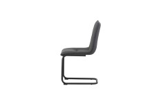 Freischwinger >Sonja< 2er Set in anthrazit, Webstoff - 46x89x57cm (BxHxT)