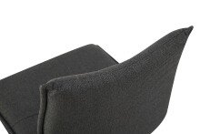 Freischwinger >Sonja< 2er Set in anthrazit, Webstoff - 46x89x57cm (BxHxT)