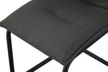 Freischwinger >Sonja< 2er Set in anthrazit, Webstoff - 46x89x57cm (BxHxT)