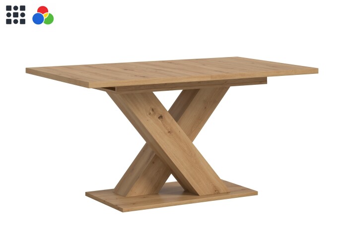 Kulissen-Esstisch >Motion< ausziehbar,verschiedene Ausführungen und Farben - 150/190x76x90cm (BxHxT)