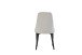 Stuhl >Claudia< 2er Set in creme, Velouroptik - 44x88x58cm (BxHxT)