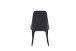 Stuhl >Claudia< 2er Set in anthrazit, Velouroptik - 44x88x58cm (BxHxT)