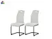 Freischwinger >Hanna< 2er Set in creme, Webstoff - 43x98x59cm (BxHxT)