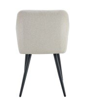 Stuhl >Lea< 2er Set in creme, Webstoff - 56x83x60cm (BxHxT)