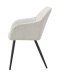 Stuhl >Lea< 2er Set in creme, Webstoff - 56x83x60cm (BxHxT)
