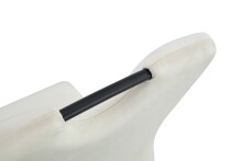 Freischwinger >Lisa< 2er Set in creme, Velouroptik - 43x98x61cm (BxHxT)