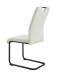 Freischwinger >Lisa< 2er Set in creme, Velouroptik - 43x98x61cm (BxHxT)