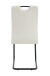 Freischwinger >Lisa< 2er Set in creme, Velouroptik - 43x98x61cm (BxHxT)