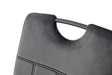 Freischwinger >Lisa< 2er Set in anthrazit, Velouroptik - 43x98x61cm (BxHxT)