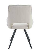 Stuhl >Helen< 2er Set in creme, Webstoff - 56x91x63cm (BxHxT)
