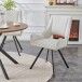 Stuhl >Helen< 2er Set in creme, Webstoff - 56x91x63cm (BxHxT)