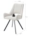 Stuhl >Helen< 2er Set in creme, Webstoff - 56x91x63cm (BxHxT)