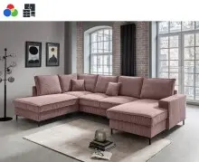 Wohnlandschaft >Rube< Schlaffunktion, 4804 Cord...