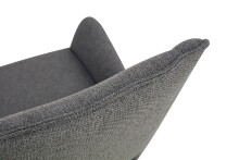 Stuhl >Helen< 2er Set in anthrazit, Webstoff - 56x91x63cm (BxHxT)