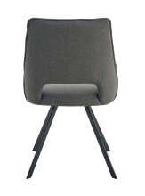 Stuhl >Helen< 2er Set in anthrazit, Webstoff - 56x91x63cm (BxHxT)