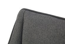 Stuhl >Helen< 2er Set in anthrazit, Webstoff - 56x91x63cm (BxHxT)