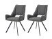 Stuhl >Helen< 2er Set in anthrazit, Webstoff - 56x91x63cm (BxHxT)
