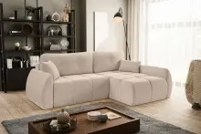 Ecksofa >Sancho Long< in beige, Cord -...