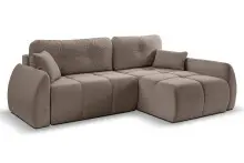 Ecksofa >Sancho Long< in braun-beige, Cord -...