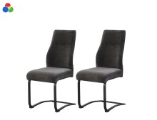 Freischwinger >Tina< 2er Set in anthrazit,...