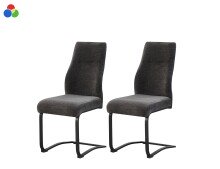 Freischwinger >Tina< 2er Set in anthrazit,...