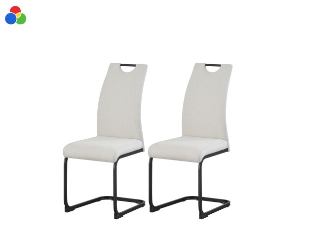 Freischwinger >Hanna< 2er Set in verschiedenen Farben, Webstoff - 43x98x59cm (BxHxT)