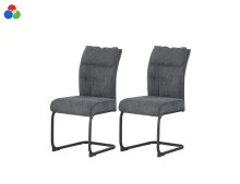 Freischwinger >Frieda< 2er Set in anthrazit,...