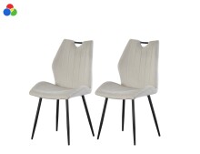 Esszimmerstuhl >Christin< 2er Set in creme,...