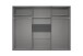Drehtürenschrank >NADJA< in ARTISAN EICHE DEKOR / SPIEGEL - 270x208x58cm (BxHxT)
