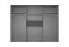 Drehtürenschrank >NADJA< in ARTISAN EICHE DEKOR / SPIEGEL - 270x208x58cm (BxHxT)